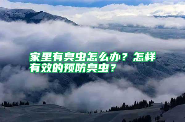 家里有臭蟲怎么辦？怎樣有效的預(yù)防臭蟲？