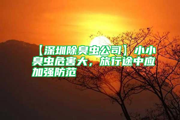 【深圳除臭蟲公司】小小臭蟲危害大,旅行途中應加強防范