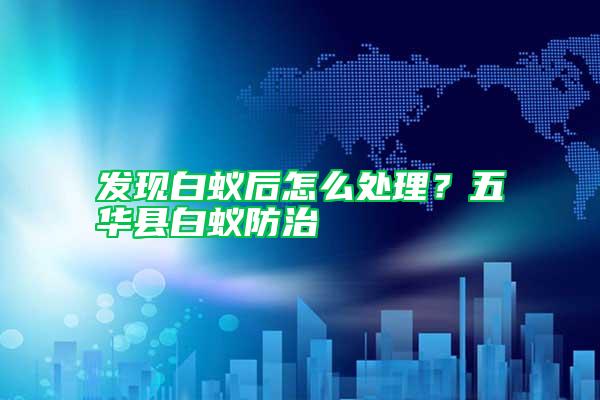 發現白蟻后怎么處理？五華縣白蟻防治