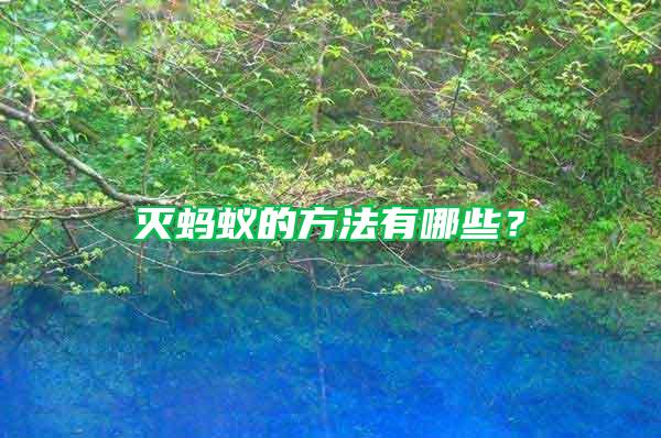 滅螞蟻的方法有哪些？