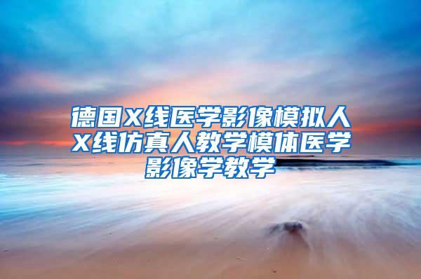 德國X線醫(yī)學影像模擬人X線仿真人教學模體醫(yī)學影像學教學