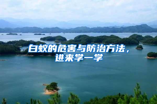 白蟻的危害與防治方法，進來學(xué)一學(xué)